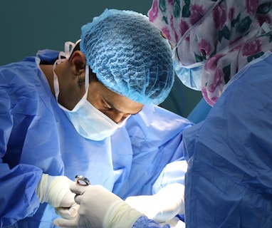 doctor having operation